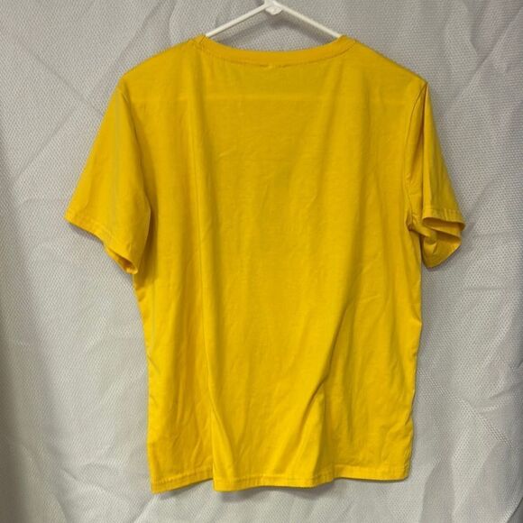 Yellow Short Sleeve Tee with Bold Graphic - Picture 3 of 3